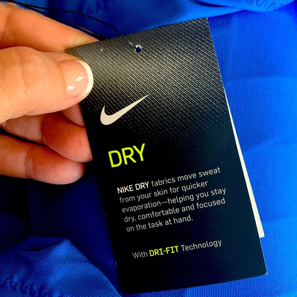 NWT Boys Nike Dri Fit Blue Football Pants - Picture 3 of 5